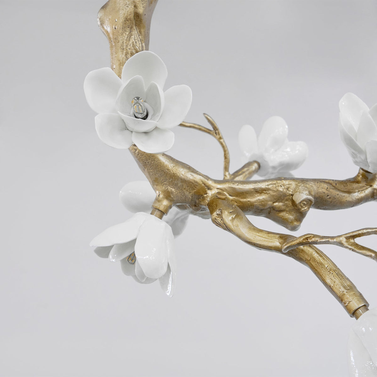 Brass Flower Branch Chandelier - Zelno Lighting