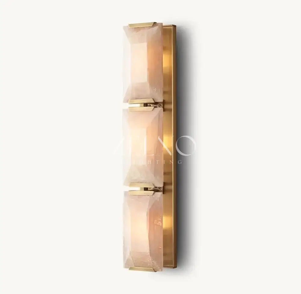 Brookhill Alabaster Crystal Sconce - Zelno
