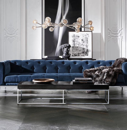 Bulle Cristal Round Chandelier 48" - Zelno Lighting