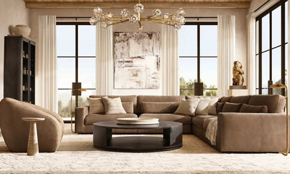 Bulle Cristal Round Chandelier 60" - Zelno Lighting