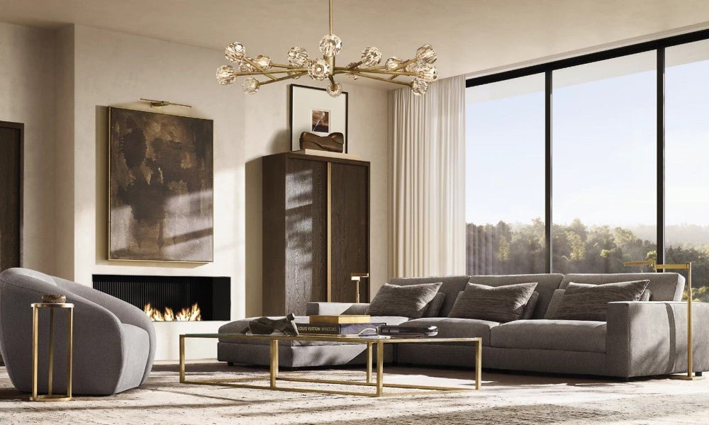 Bulle Cristal Round Chandelier 60" - Zelno Lighting