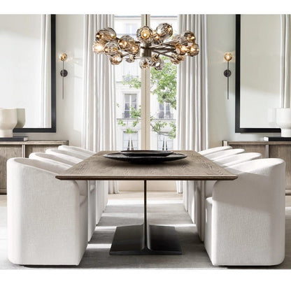 Bulle Cristal Round Chandelier 72" - Zelno Lighting