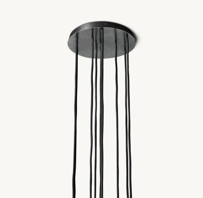 Bulle Cristal Round Cluster Chandelier 14" - Zelno Lighting