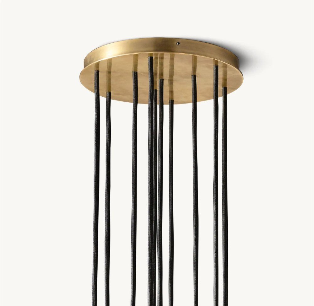 Bulle Cristal Round Cluster Chandelier 14" - Zelno Lighting