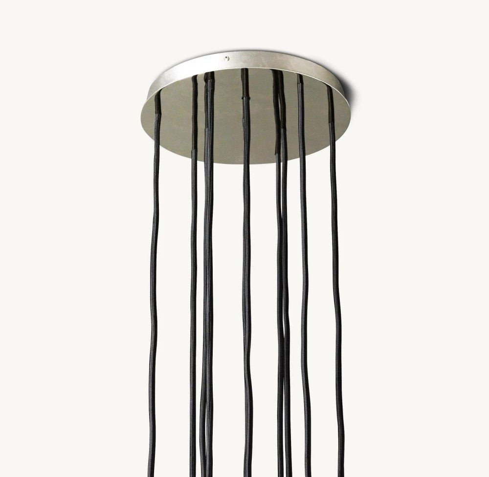 Bulle Cristal Round Cluster Chandelier 14" - Zelno Lighting