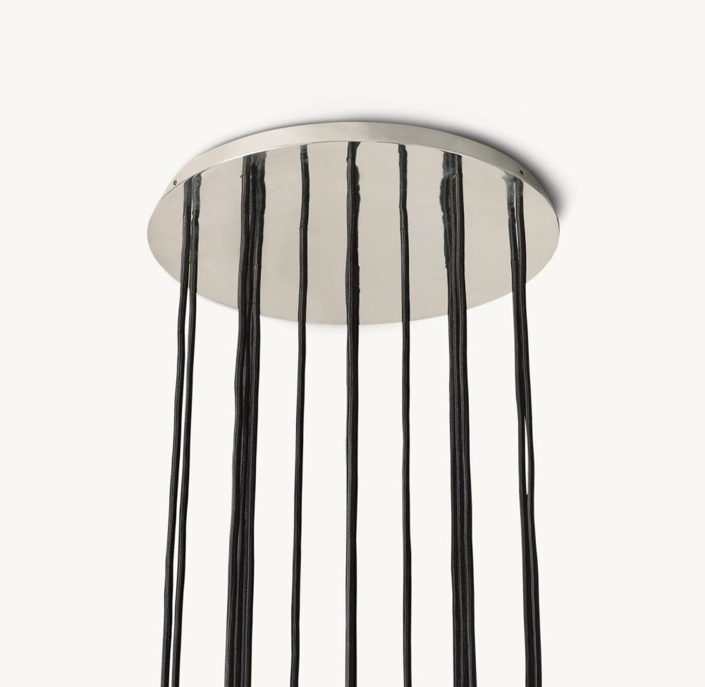 Bulle Cristal Round Cluster Chandelier 19" - Zelno Lighting