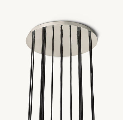 Bulle Cristal Round Cluster Chandelier 19" - Zelno Lighting