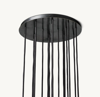 Bulle Cristal Round Cluster Chandelier 19" - Zelno Lighting