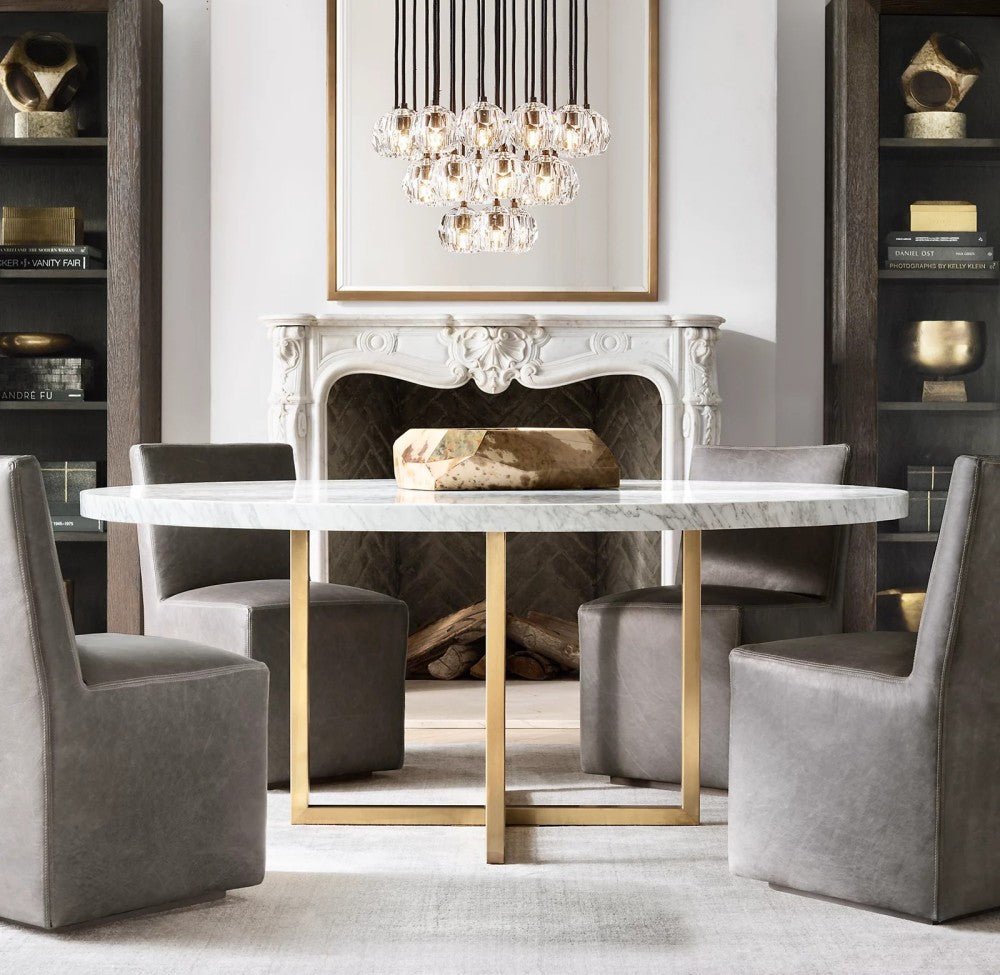 Bulle Cristal Round Cluster Chandelier 19" - Zelno Lighting