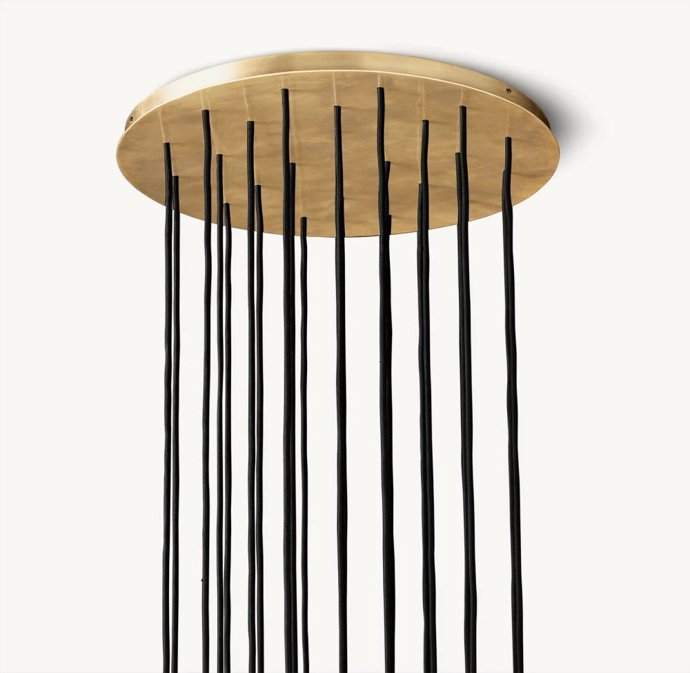 Bulle Cristal Round Cluster Chandelier 24" - Zelno Lighting