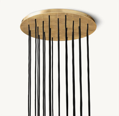 Bulle Cristal Round Cluster Chandelier 24" - Zelno Lighting