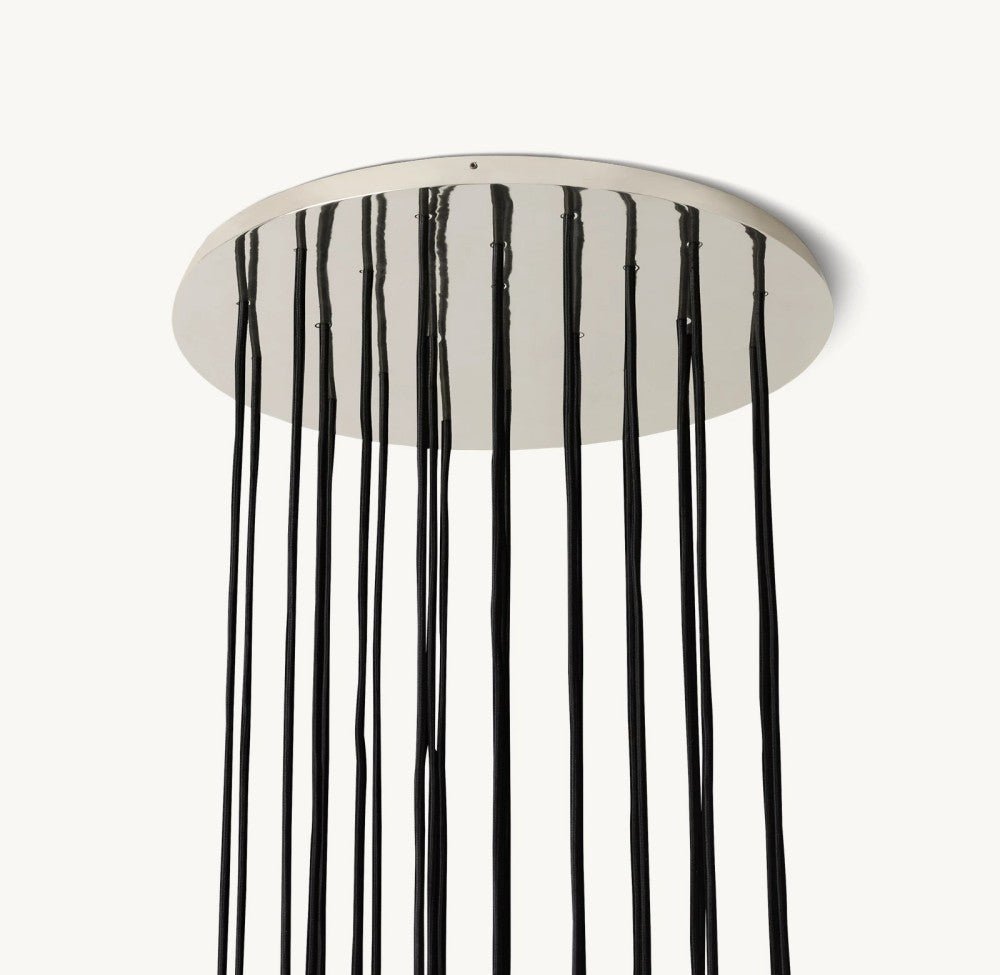 Bulle Cristal Round Cluster Chandelier 24" - Zelno Lighting