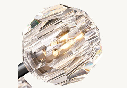 Bulle Cristal Round Cluster Chandelier 30" - Zelno Lighting