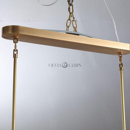 Cabrlet Clear Glass Round Chandelier 60" - Zelno Lighting