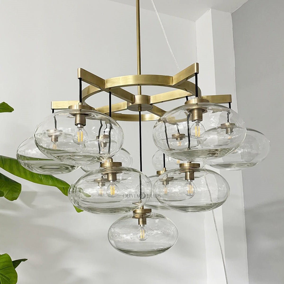 Cabrlet Round Chandelier 36" - Zelno Lighting