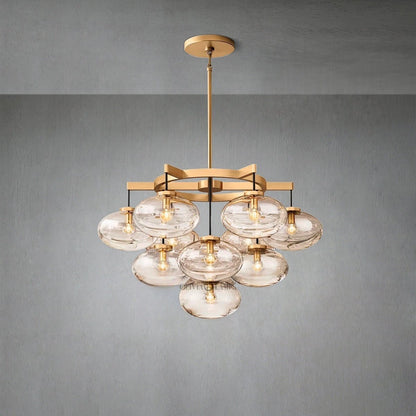 Cabrlet Round Chandelier 36" - Zelno Lighting
