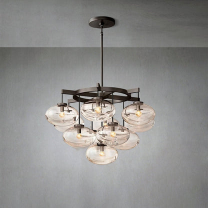 Cabrlet Round Chandelier 36" - Zelno Lighting
