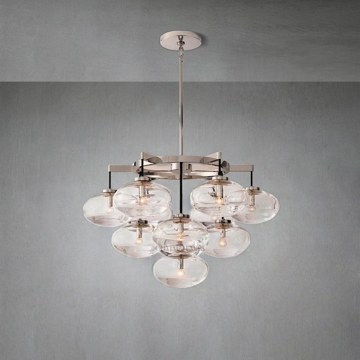 Cabrlet Round Chandelier 36" - Zelno Lighting