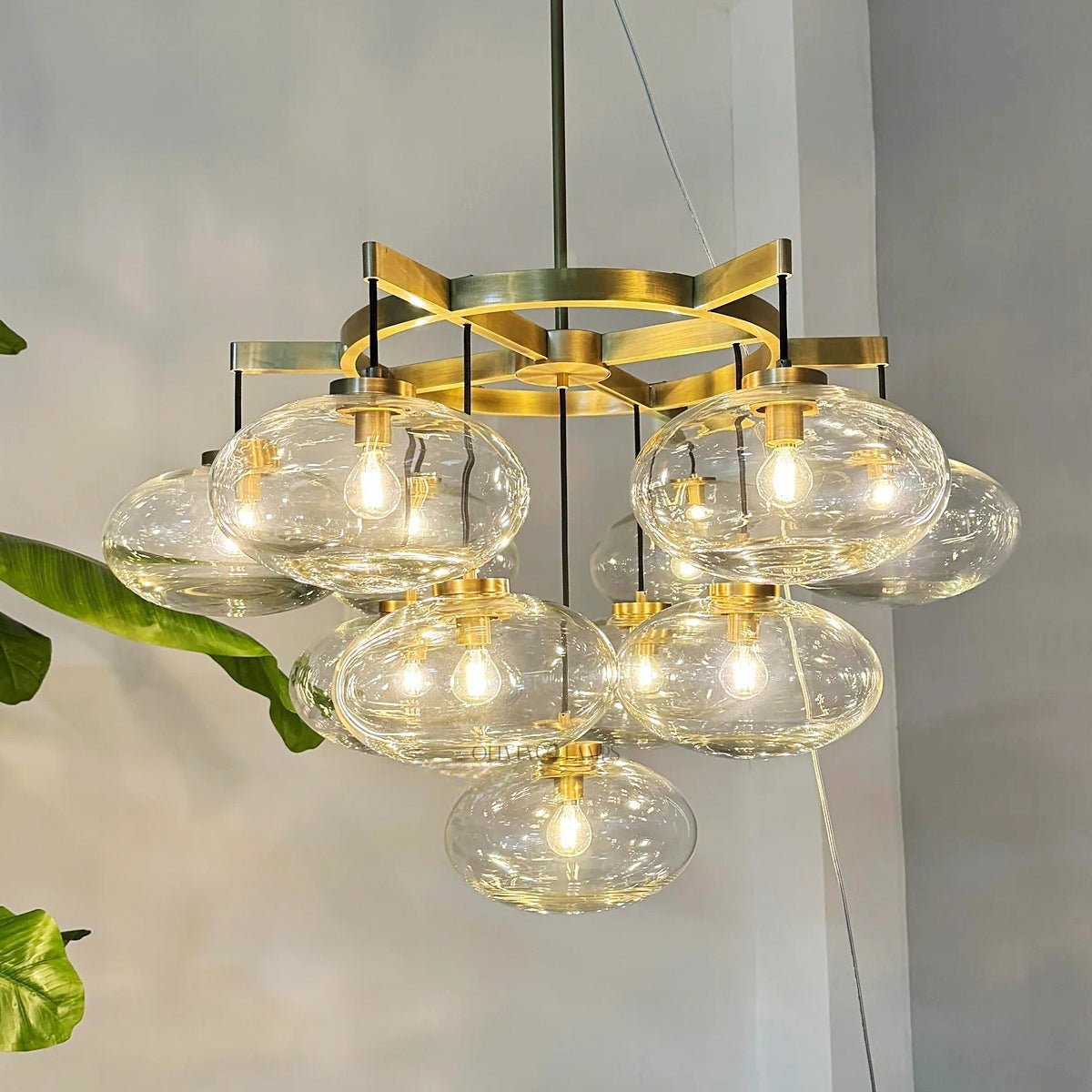 Cabrlet Round Chandelier 36" - Zelno Lighting