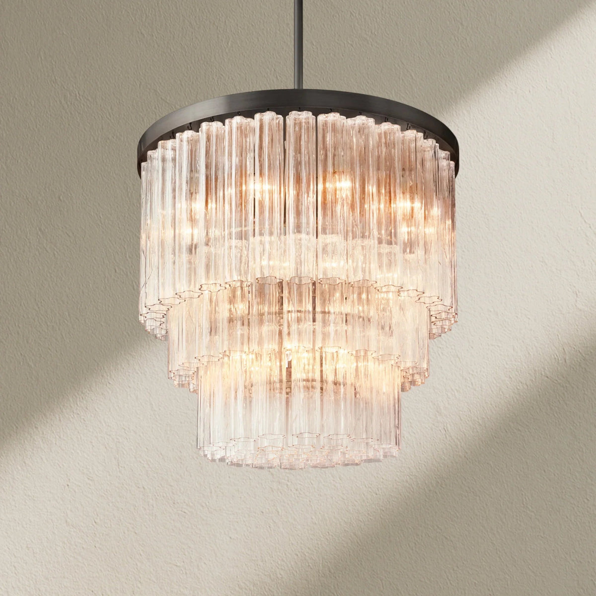 Caefz Round 3-Tier Chandelier 36″ - Zelno