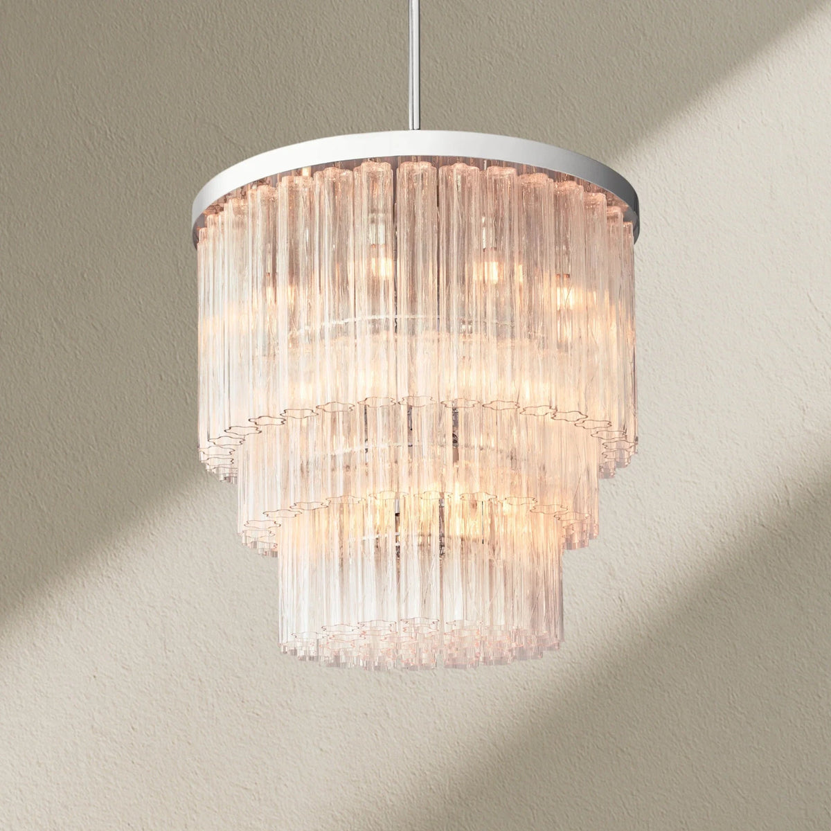Caefz Round 3-Tier Chandelier 36″ - Zelno