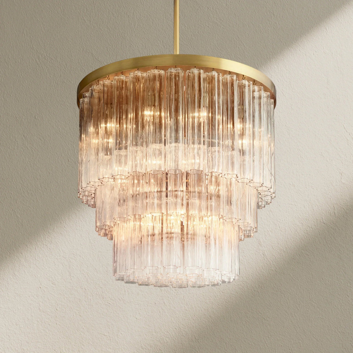 Caefz Round 3-Tier Chandelier 36″ - Zelno