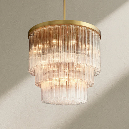 Caefz Round 3-Tier Chandelier 36″ - Zelno