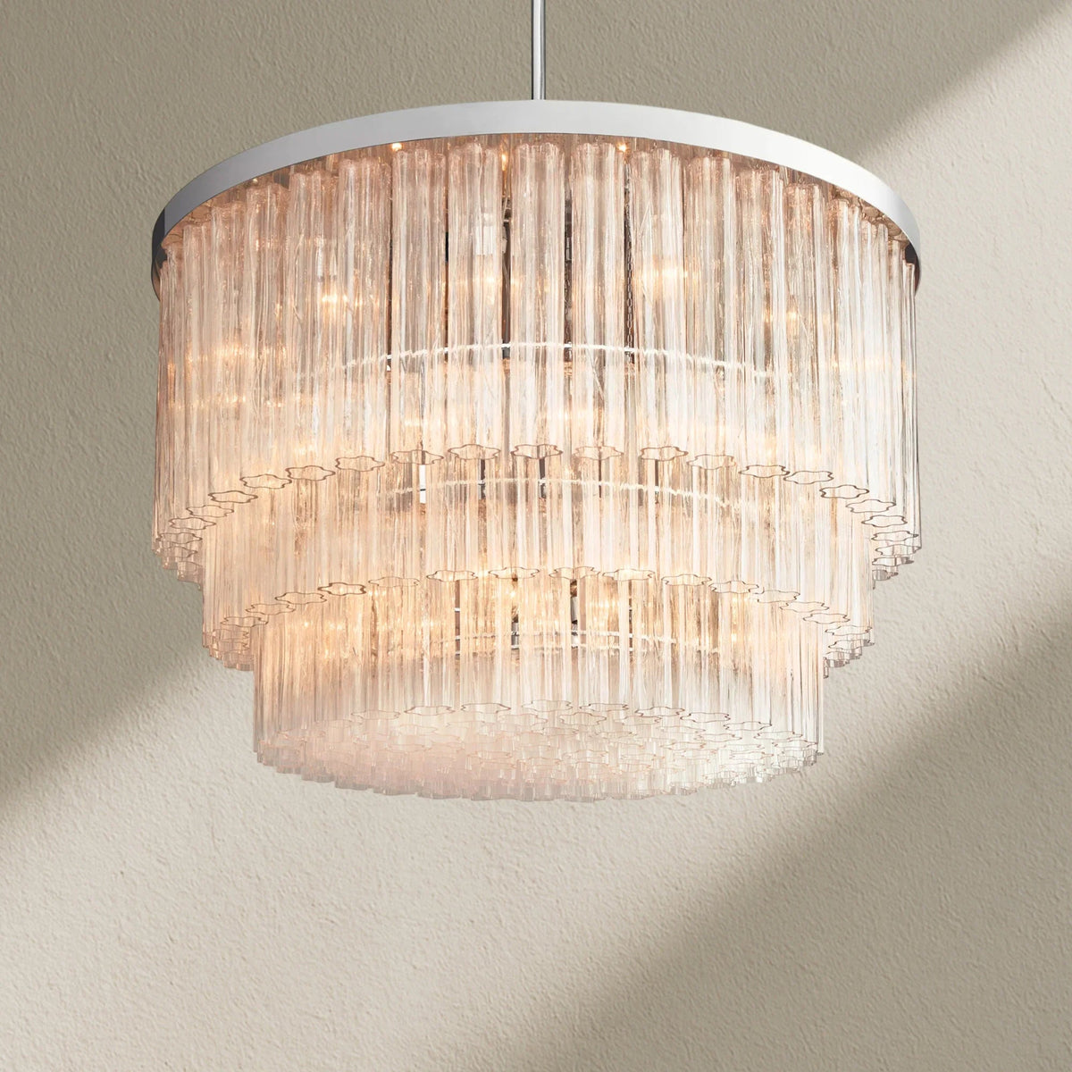 Caefz Round 3-Tier Chandelier 48″ - Zelno