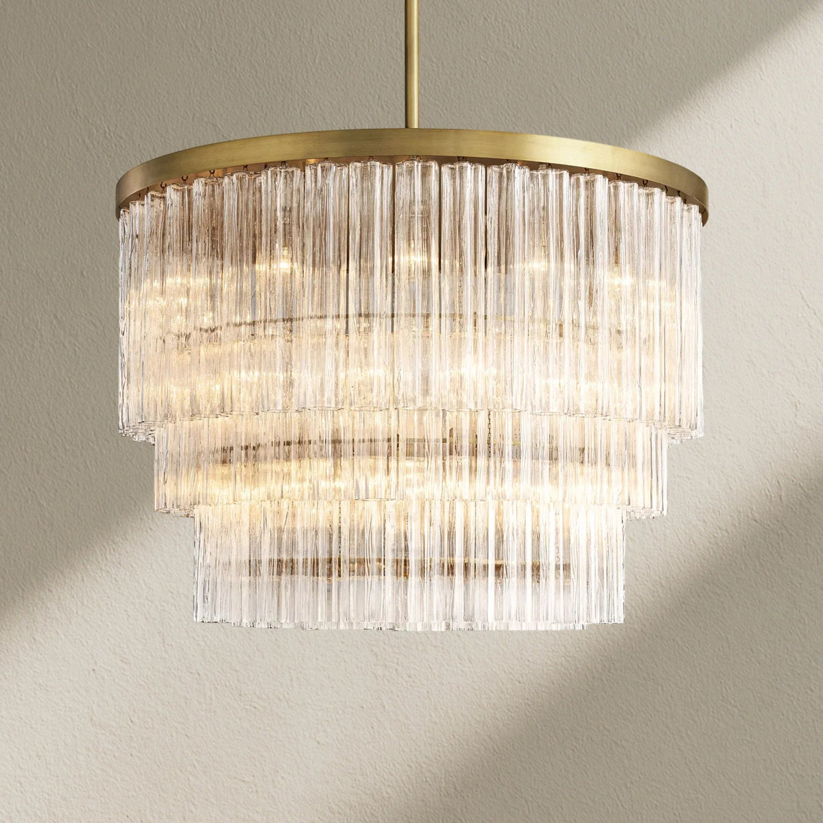 Caefz Round 3-Tier Chandelier 48″ - Zelno