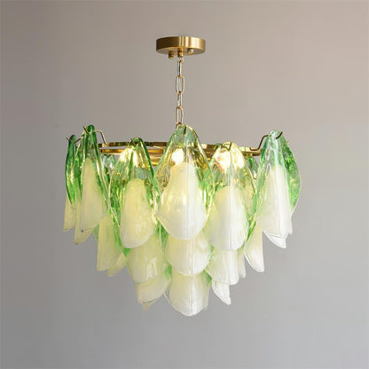 Caia Murano Glass Chandelier for Living Room - Zelno Lighting