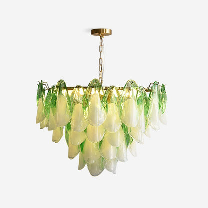 Caia Murano Glass Chandelier for Living Room - Zelno Lighting