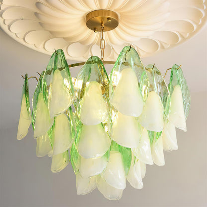 Caia Murano Glass Chandelier for Living Room - Zelno Lighting