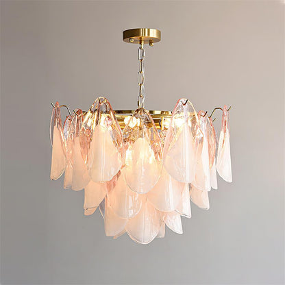 Caia Murano Glass Chandelier for Living Room - Zelno Lighting