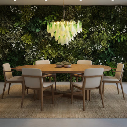 Caia Murano Glass Chandelier for Living Room - Zelno Lighting