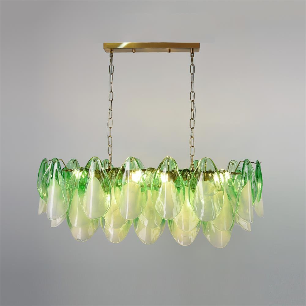 Caia Murano Glass Chandelier for Living Room - Zelno Lighting