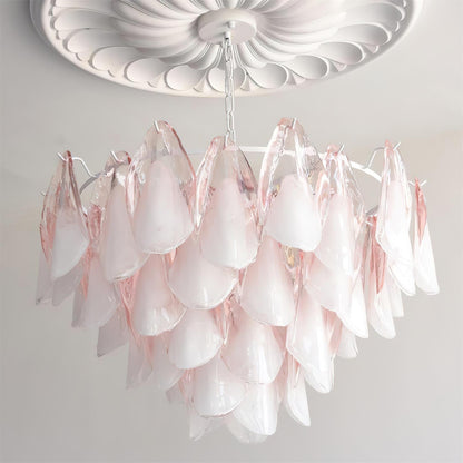 Caia Murano Glass Chandelier for Living Room - Zelno Lighting