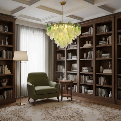 Caia Murano Glass Chandelier for Living Room - Zelno Lighting