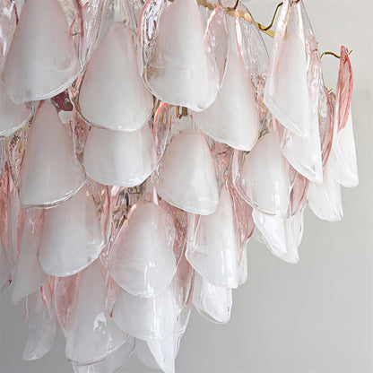 Caia Murano Glass Chandelier for Living Room - Zelno Lighting