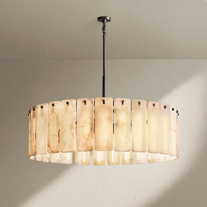 Calafz Alabaster Round Chandelier 48" - Zelno