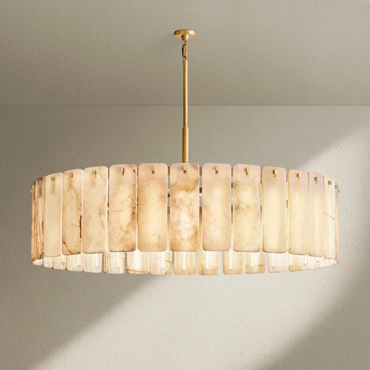 Calafz Alabaster Round Chandelier 60" - Zelno