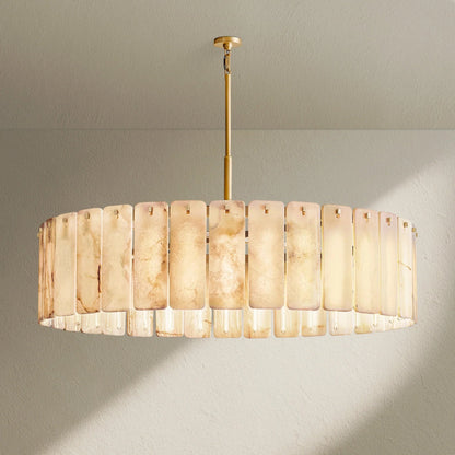 Calafz Alabaster Round Chandelier 60" - Zelno