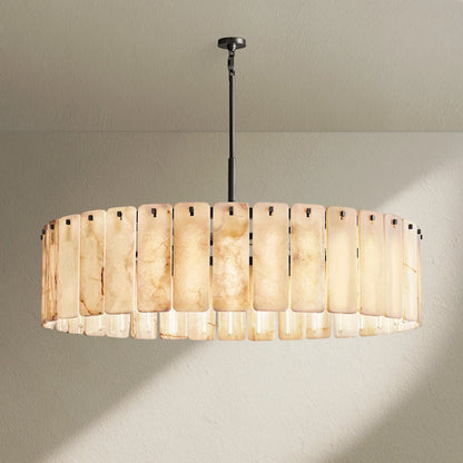 Calafz Alabaster Round Chandelier 60" - Zelno
