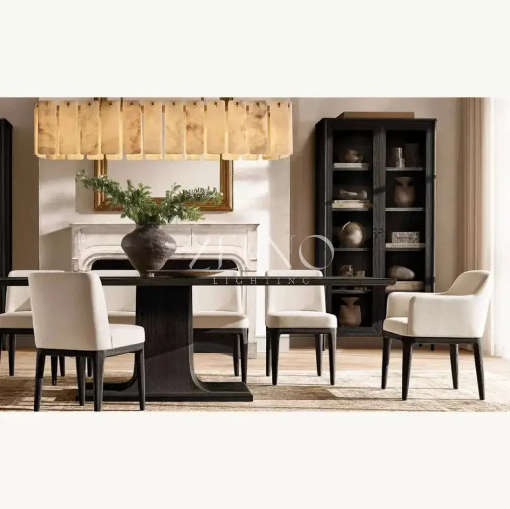 Calametta Onyx Rectangular Chandelier - Zelno