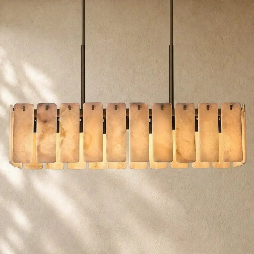 Calametta Onyx Rectangular Chandelier - Zelno