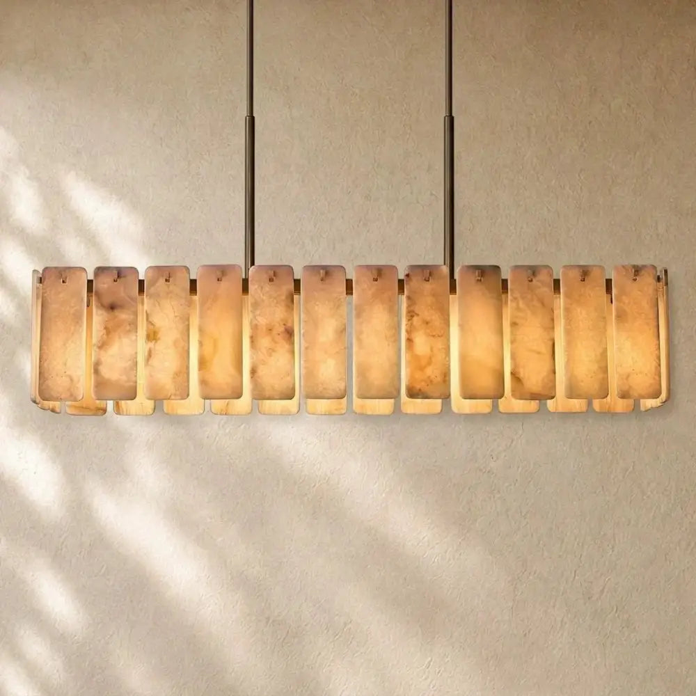 Calametta Onyx Rectangular Chandelier - Zelno