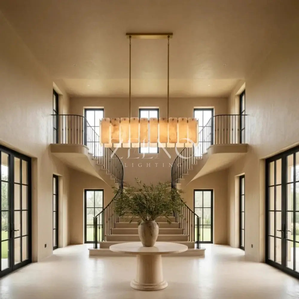 Calametta Onyx Rectangular Chandelier - Zelno