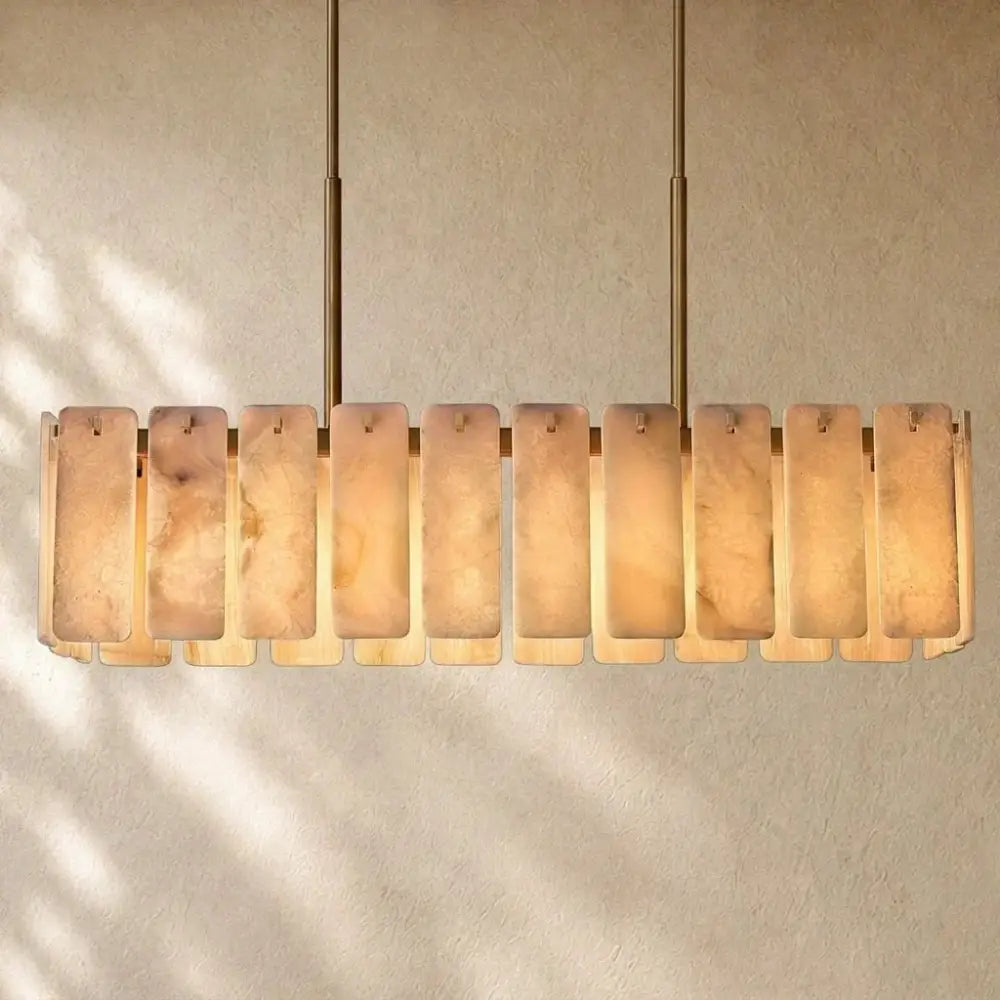 Calametta Onyx Rectangular Chandelier - Zelno