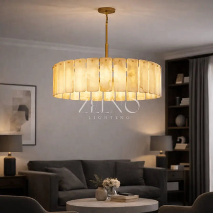 Calametta Onyx Round Chandelier - Zelno