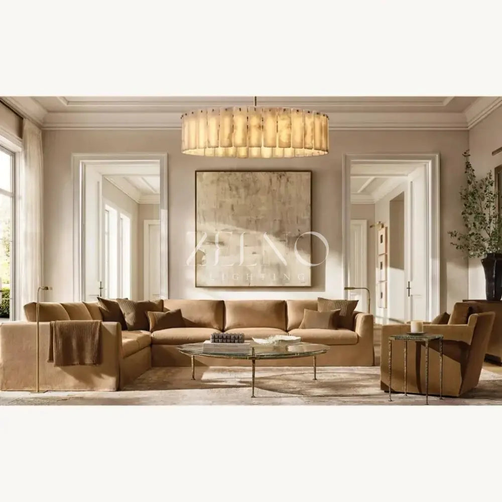 Calametta Onyx Round Chandelier - Zelno