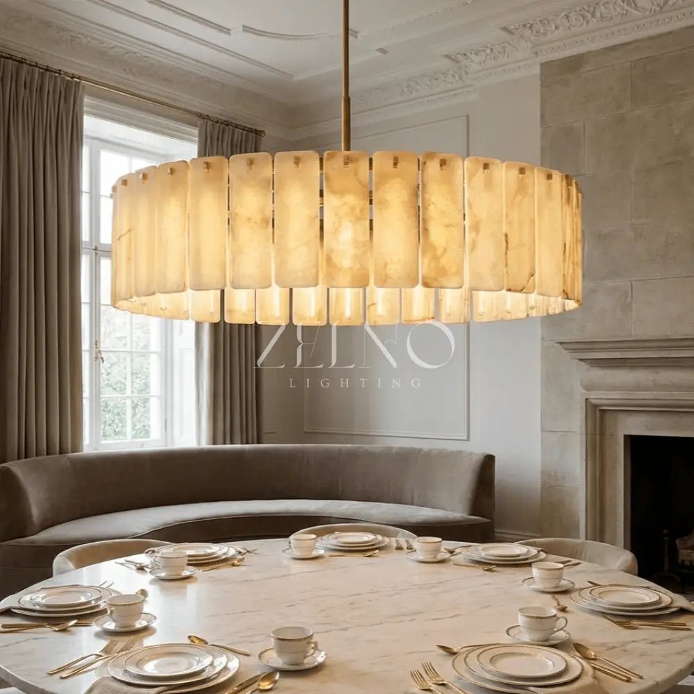Calametta Onyx Round Chandelier - Zelno